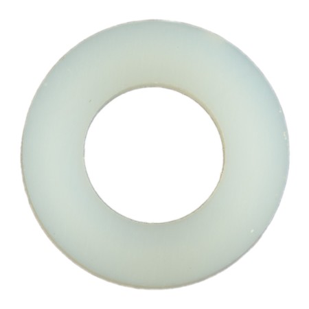 MIDWEST FASTENER Flat Washer, Fits Bolt Size #10 , Nylon 30 PK 64967